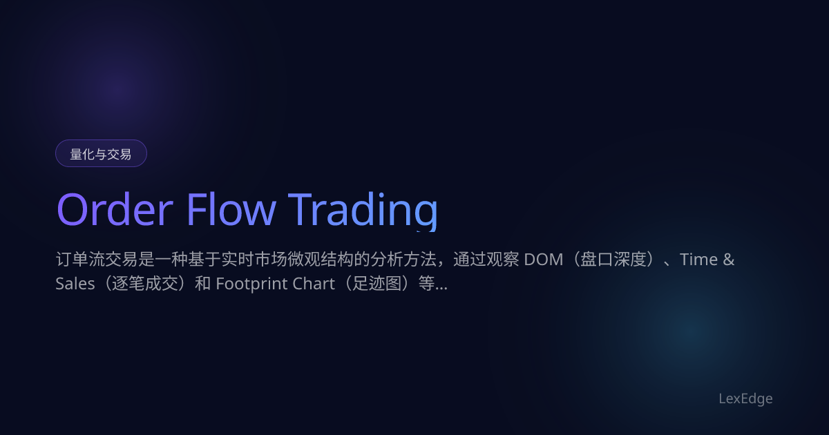 Order Flow Trading | LexEdge